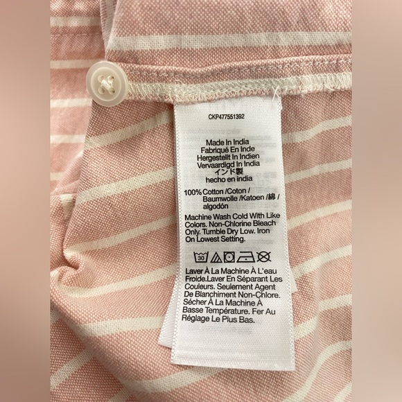 MADEWELL Oversized Signature Oxford Crop Shirt - Dusty Rose - Picture 10 of 11